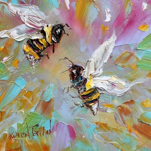 Пчела акрилом