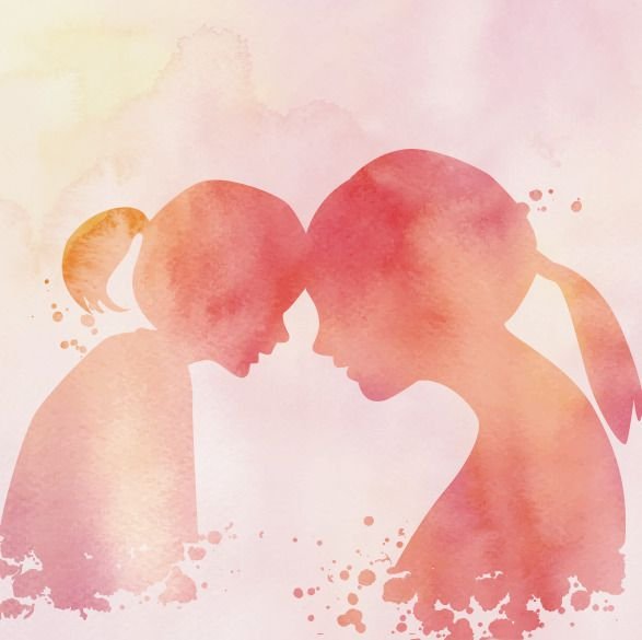 Романтичная картина акрилом