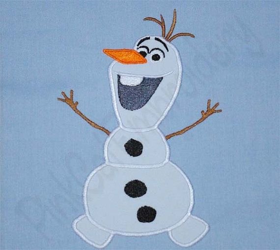 Снеговик Олаф аппликация