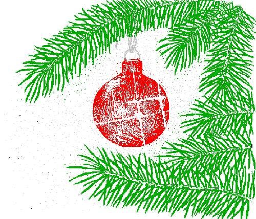 Еловая ветка акварель