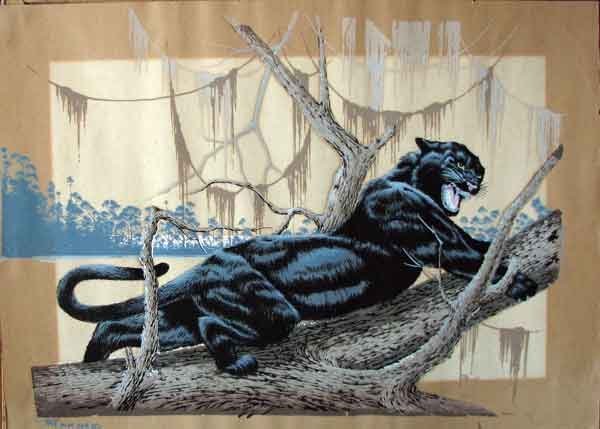 Пантера гуашью