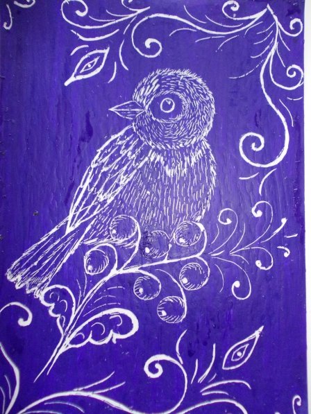 Рисование свечой