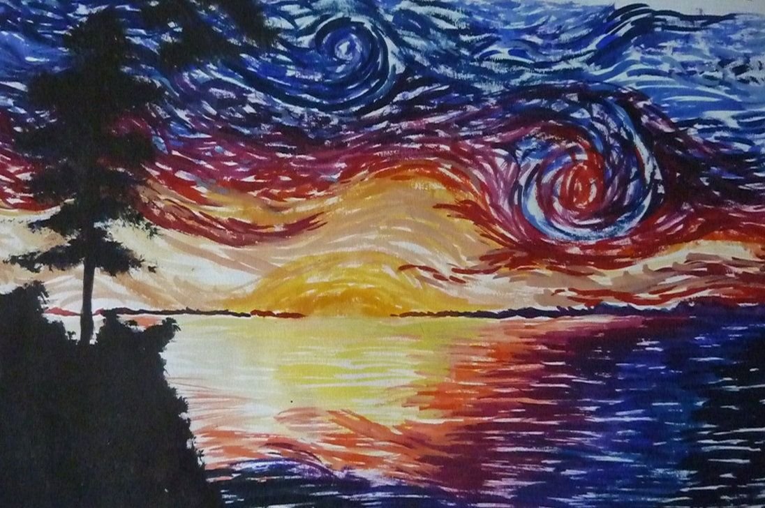 Картина Ван Гога море