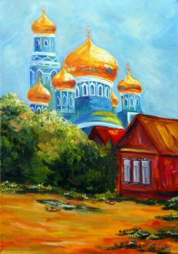 Живопись гуашью в церкви