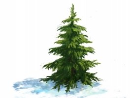 Елка акрилом