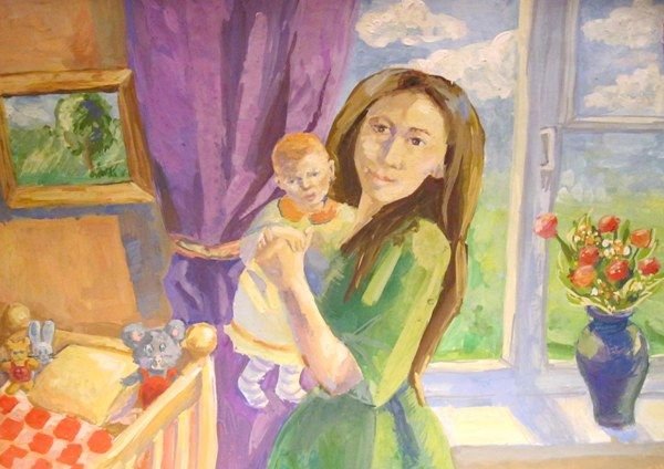 Станковая композиция в художественной школе