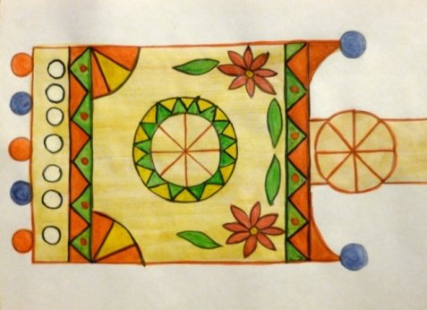 Рисование прялки