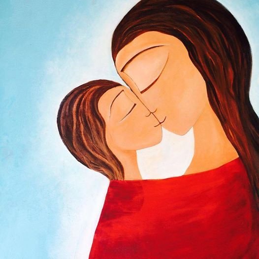 Фламинго в виде сердца