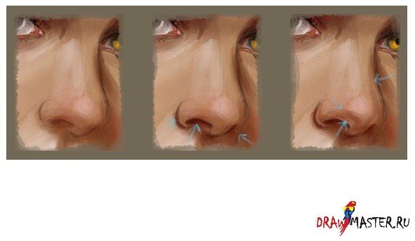 Губы акварелью