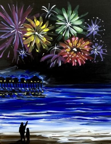 Рисование салют