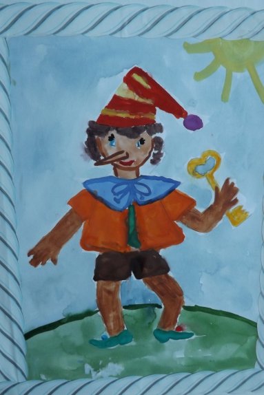 Рисунок к сказке золотой ключик или приключения Буратино