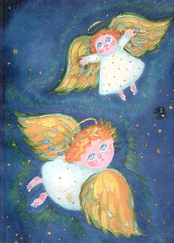 Нетрадиционное рисование ангел