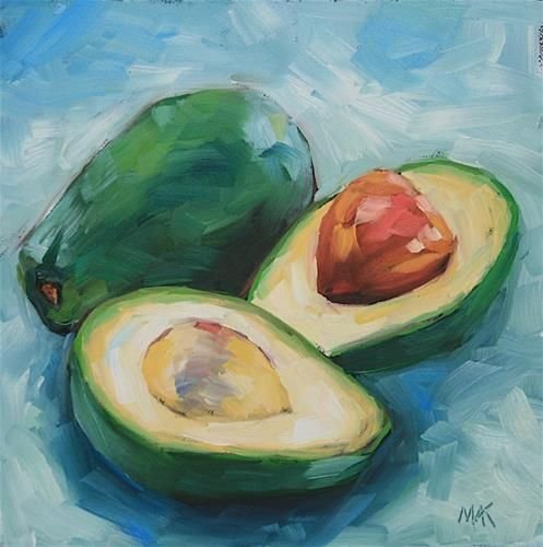 Авокадо пастелью