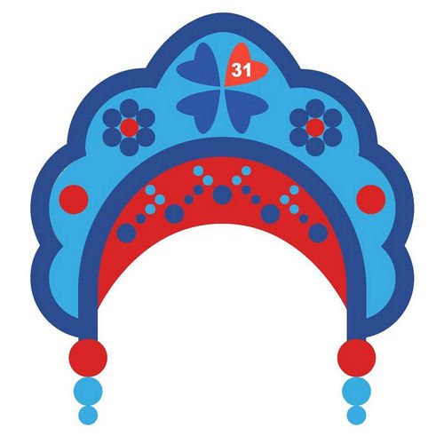 Рисование кокошник старшая группа