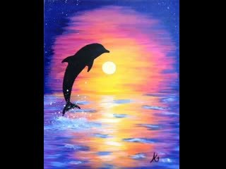 Правополушарное рисование Дельфин