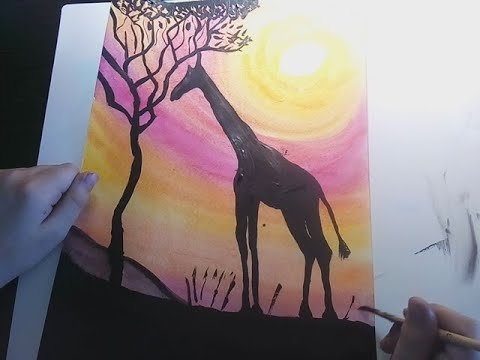 Жираф рисунок