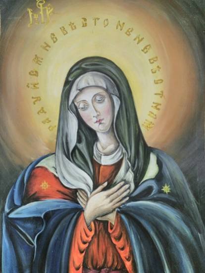 Икона акварелью