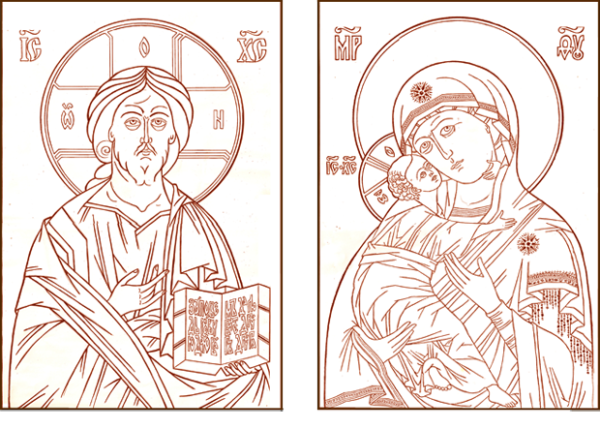 Прориси икон византийские и греческие