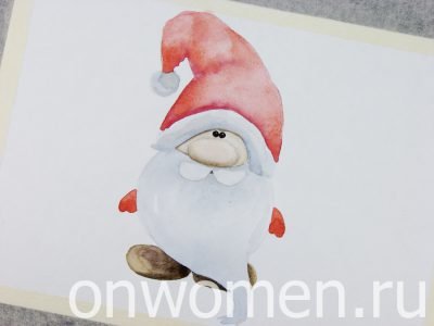 Рисунки гуашью гнома