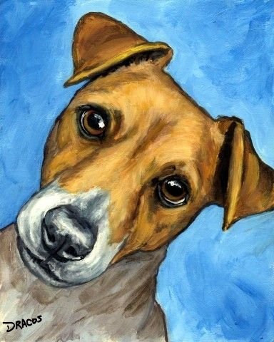 Как нарисовать Джек Рассела терьера