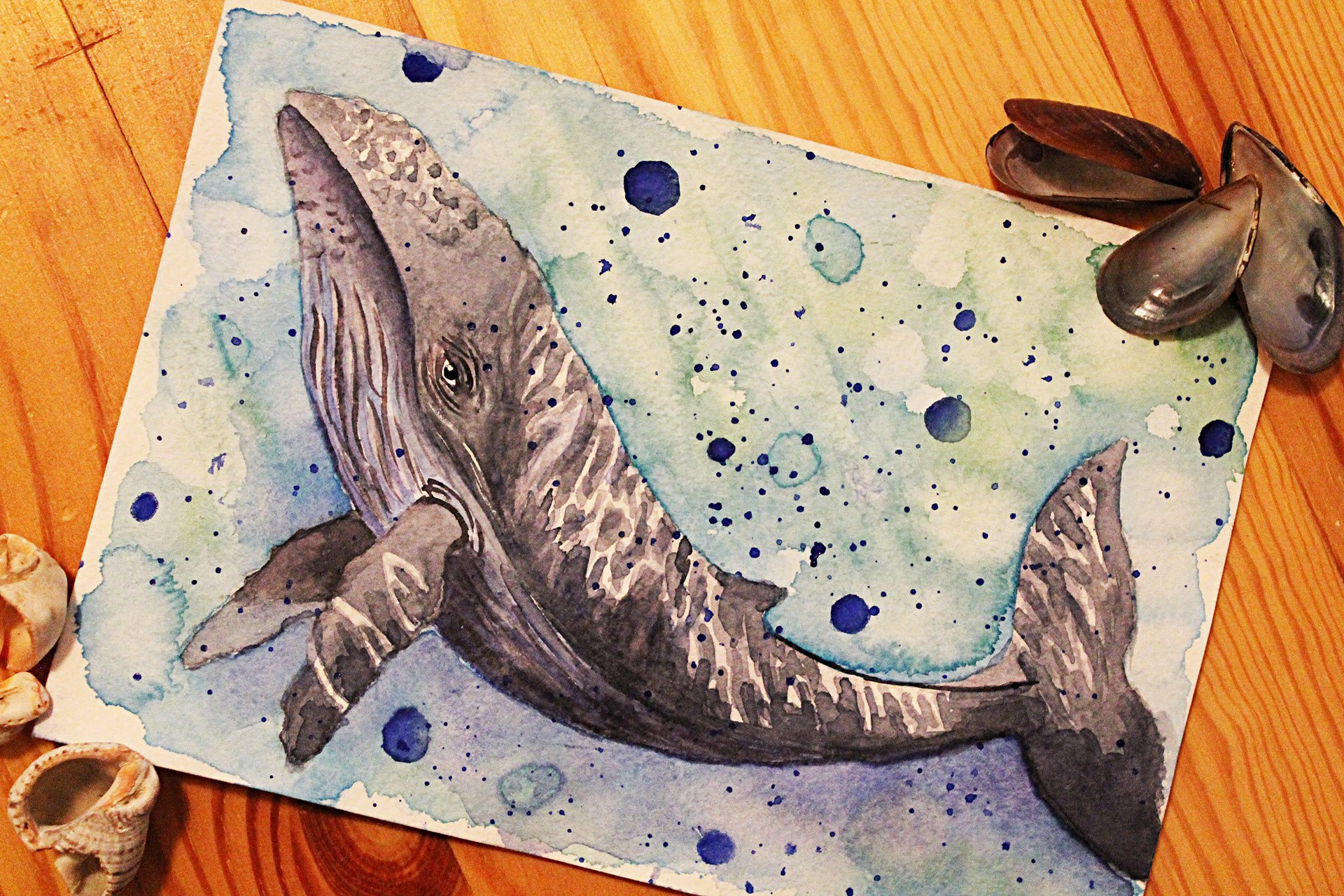 Нарисовать кита