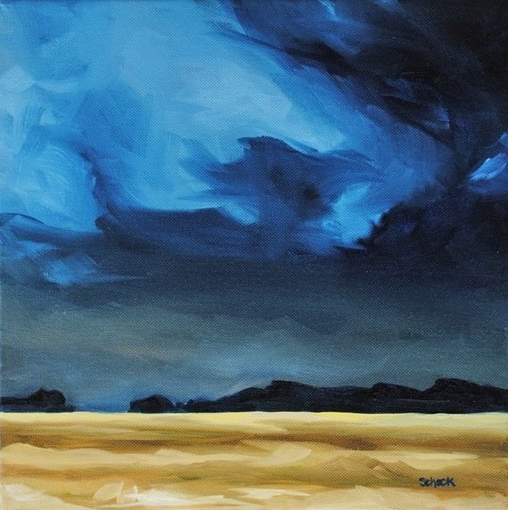 Гроза красками