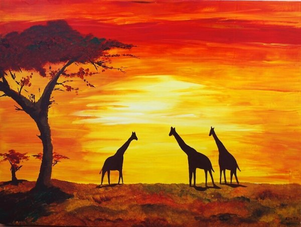 Африканские пейзажи в живописи