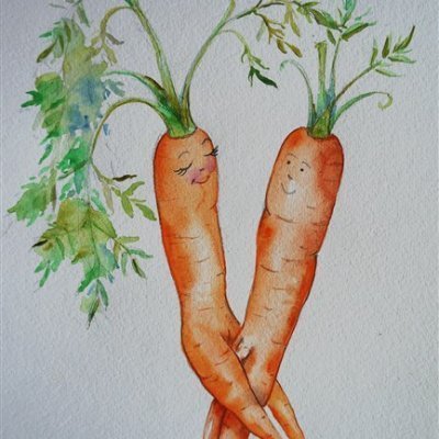 Морковка живопись