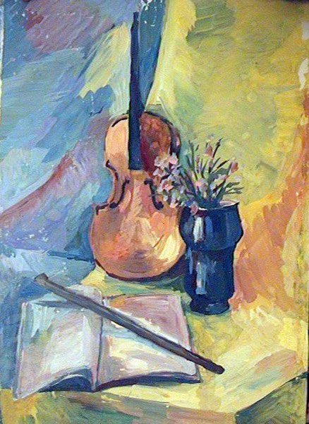 Скрипка живопись