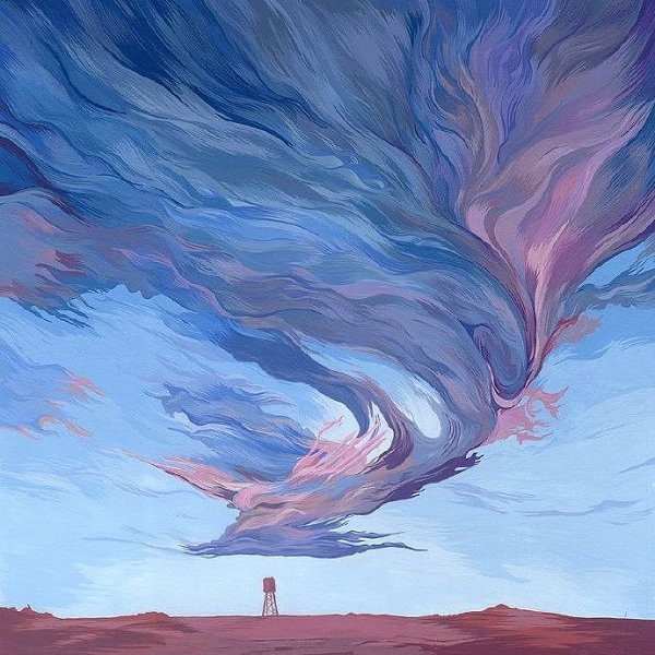 Небо акриловыми красками