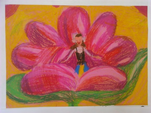 Рисование Дюймовочка