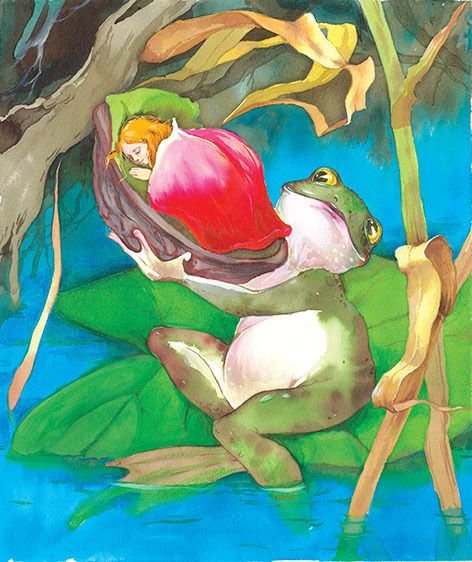 Рисование Дюймовочка