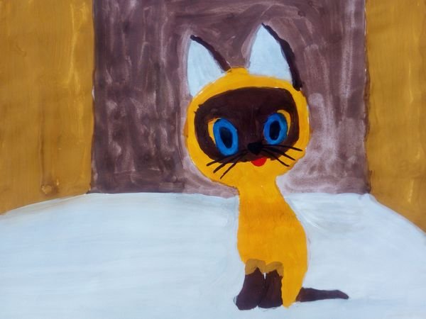 Рисование котенок Гав