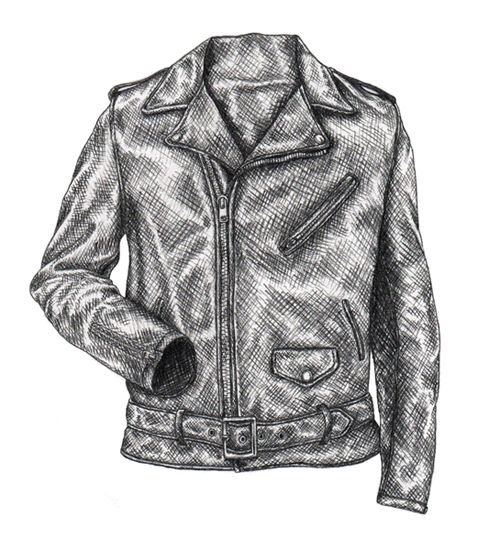Эскиз кожаной куртки
