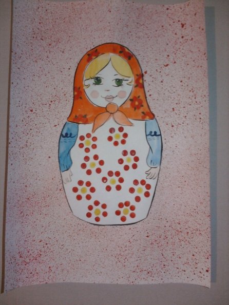 Рисование матрешки в среднегр
