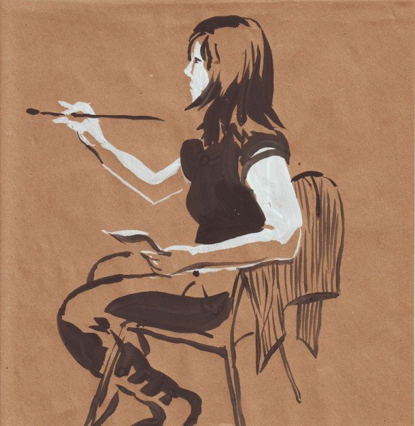 Фигура человека живопись