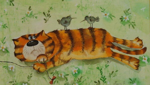 Рыжий полосатый кот картинка