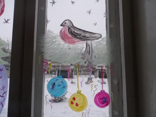 Краски для рисования на окнах