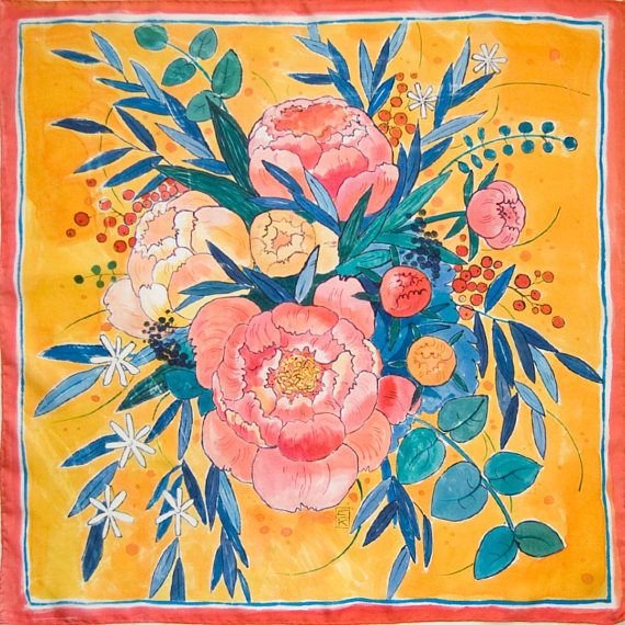 Рисование мамин платок