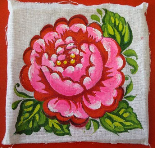 Цветочные узоры на Павловских платках