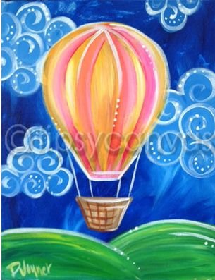 Гуашь воздушные шары дети