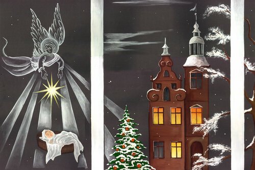 Рождественские рисунки и поделки