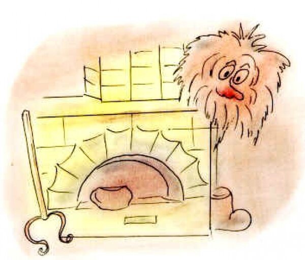 Домовой за печкой