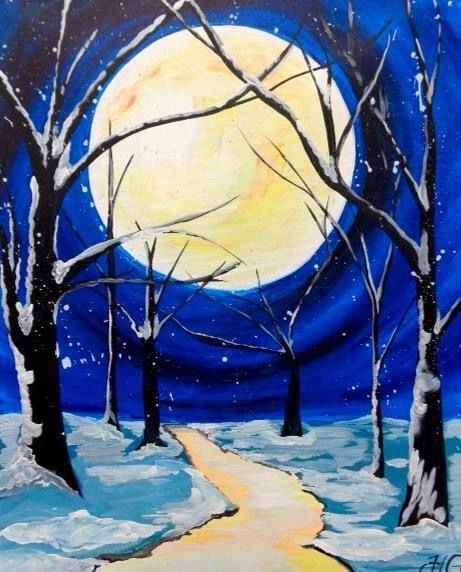 Зимний пейзаж легкий