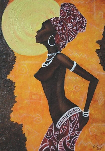 Африканка акрилом