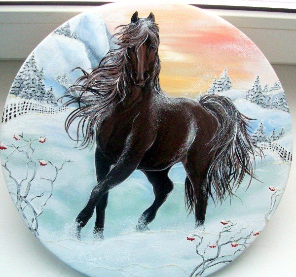 Декупаж с лошадьми