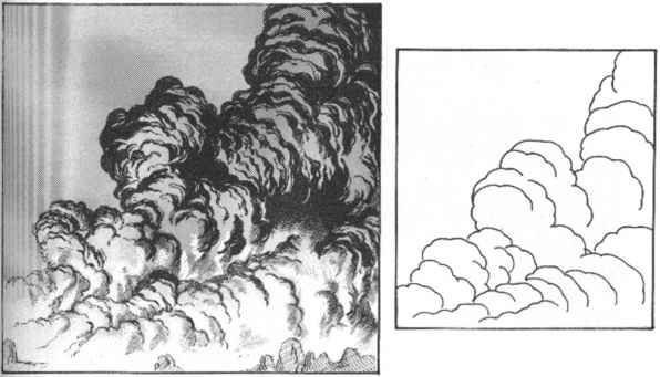 Дым простым карандашом