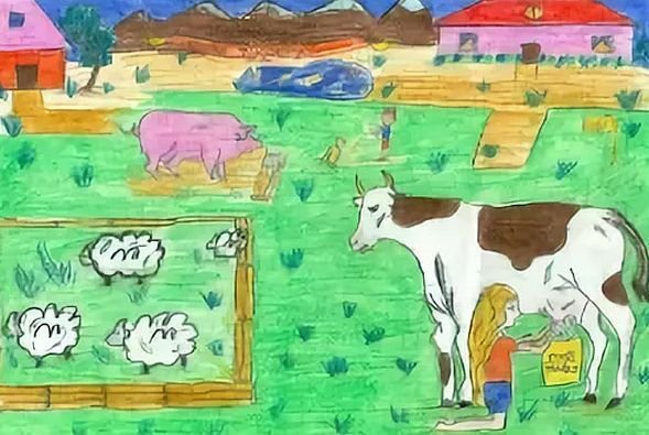 Рисунок на тему сельское хозяйство