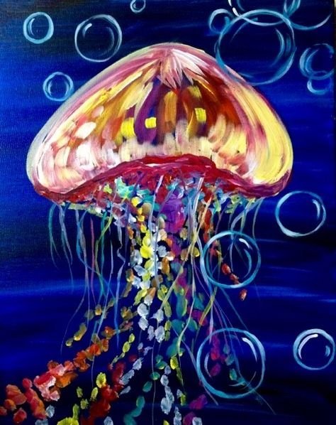 Правополушарное рисование медуза