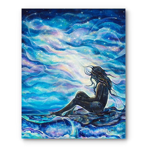 Русалка гуашью